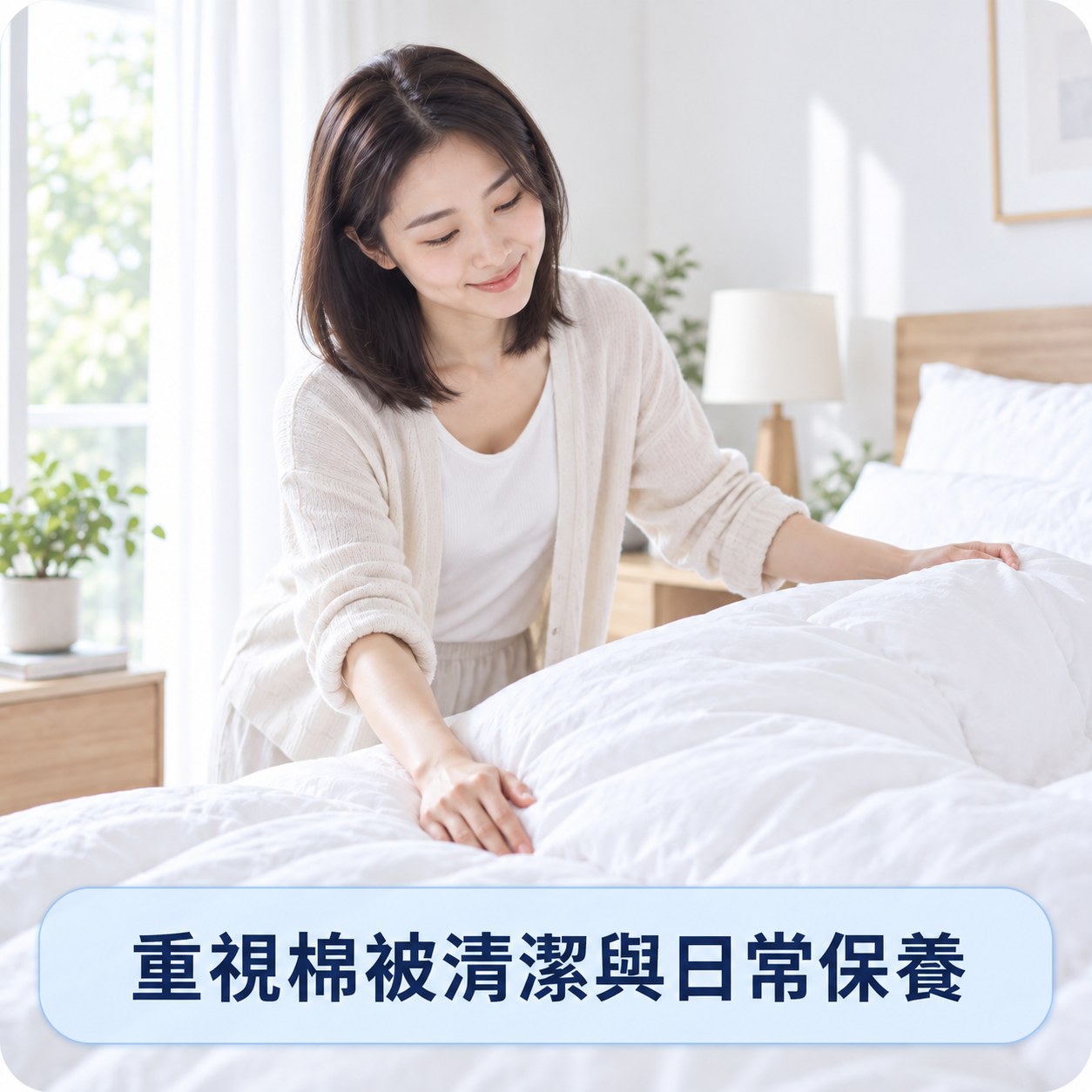 重視棉被清潔與日常保養的家庭，適合可水洗、好整理的雪肌被