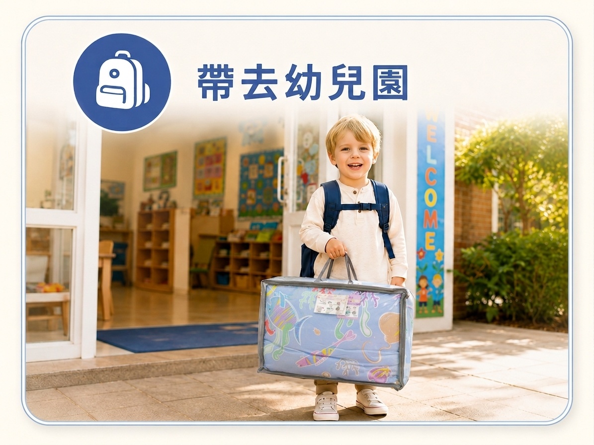 Fotex海底世界防蟎幼兒園午睡寢具，適合重視塵蟎過敏原環境管理的學齡前兒童