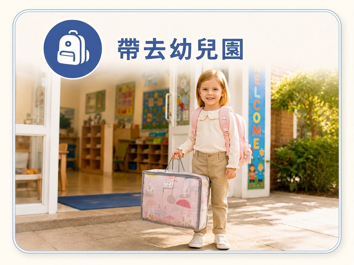 托嬰中心與幼兒園適用兒童午睡睡袋，方便孩子每天攜帶使用